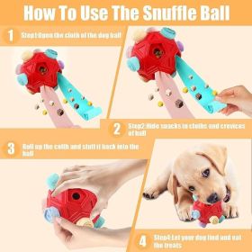 Dog Snuffle Ball-Interactive Puzzle Dog Toys Encourage Natural Foraging Skills Slow Feeder for Training and Stress Relief