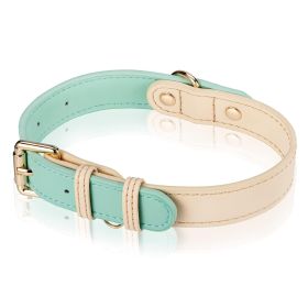 S M L Dog Collar, Leather Dog Collar, For Small, Medium, And Large Dogs, Basic Collar, Adjustable Pet Collar (Option: S)